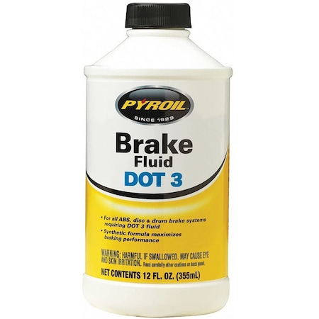 Pyroil DOT 3 Brake Fluid 12 oz PYBF12